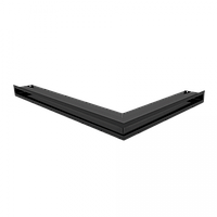 Камінна решітка Решітка LUFT SF кутова ліва чорна 76,6x54,7x6 Kratki