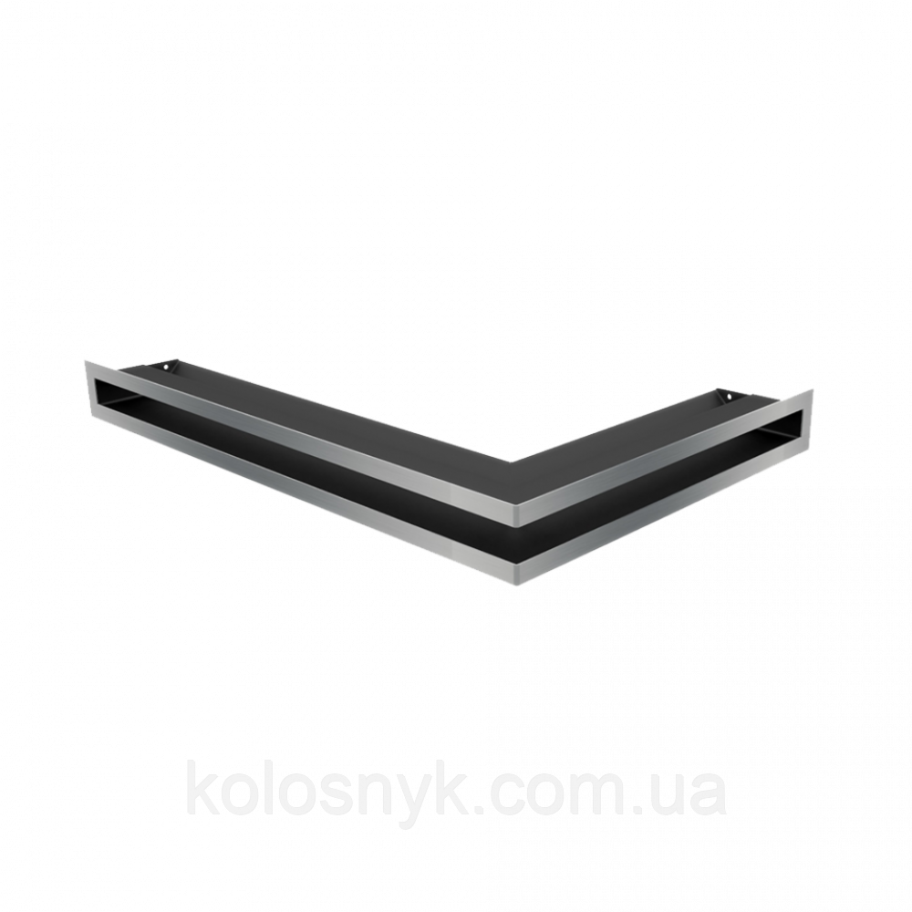 Камінна решітка Решітка LUFT кутова ліва шліфована 60x40x6 Kratki