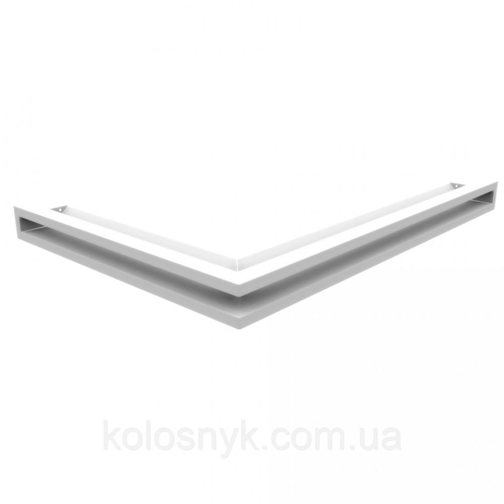 Камінна решітка Решітка LUFT SF кутова права біла 54,7x76,6x6 Kratki