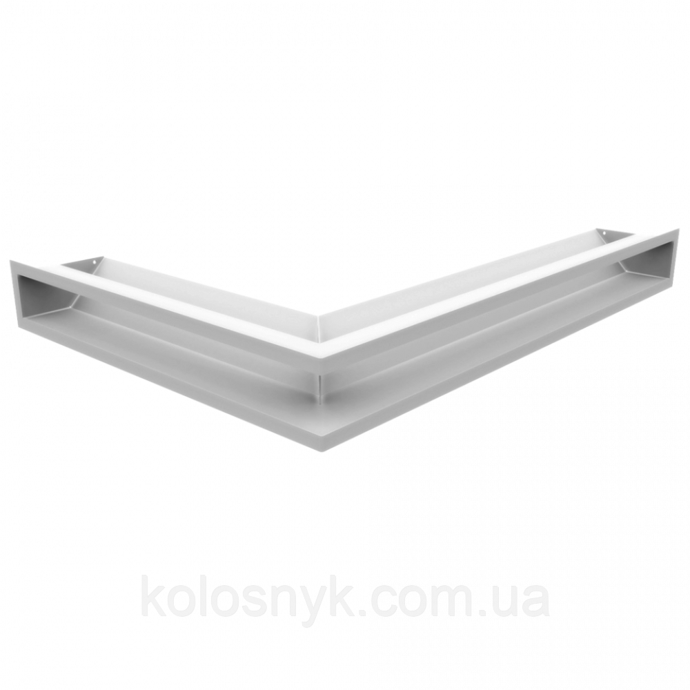 Камінна решітка Решітка LUFT SF кутова права біла 54,7x76,6x9 Kratki