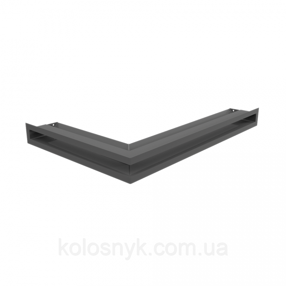 Камінна решітка Решітка LUFT кутова права графітова 40x60x6 Kratki