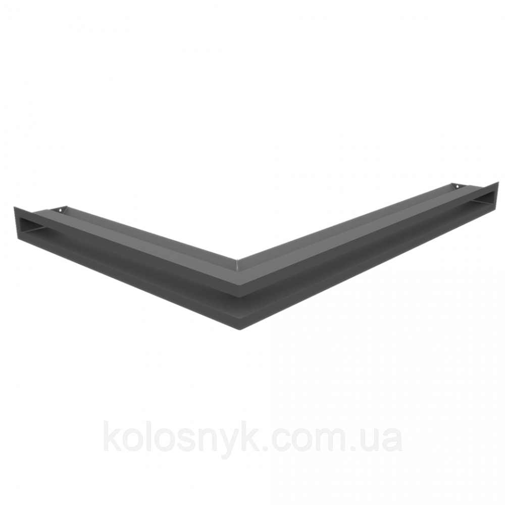 Камінна решітка Решітка LUFT SF кутова права графітова 54,7x76,6x6 Kratki