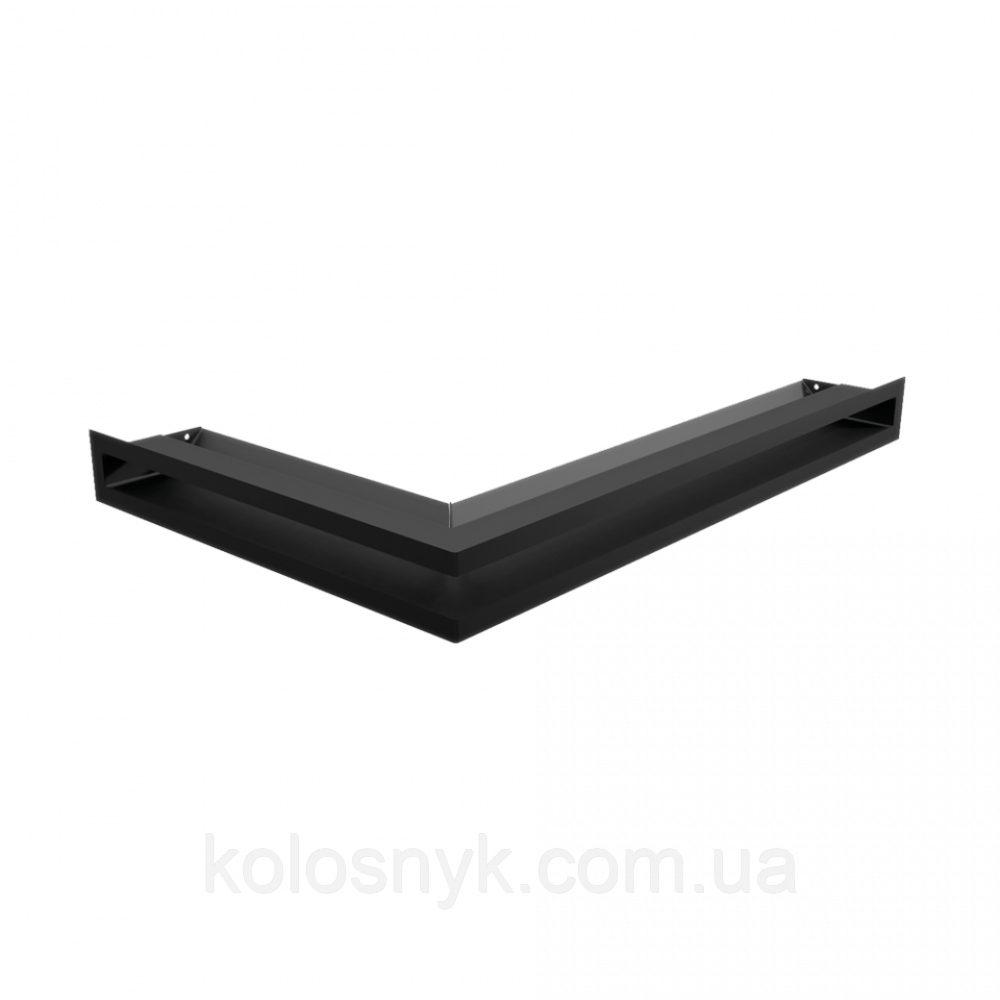 Камінна решітка Решітка LUFT кутова права чорна 40x60x6 Kratki