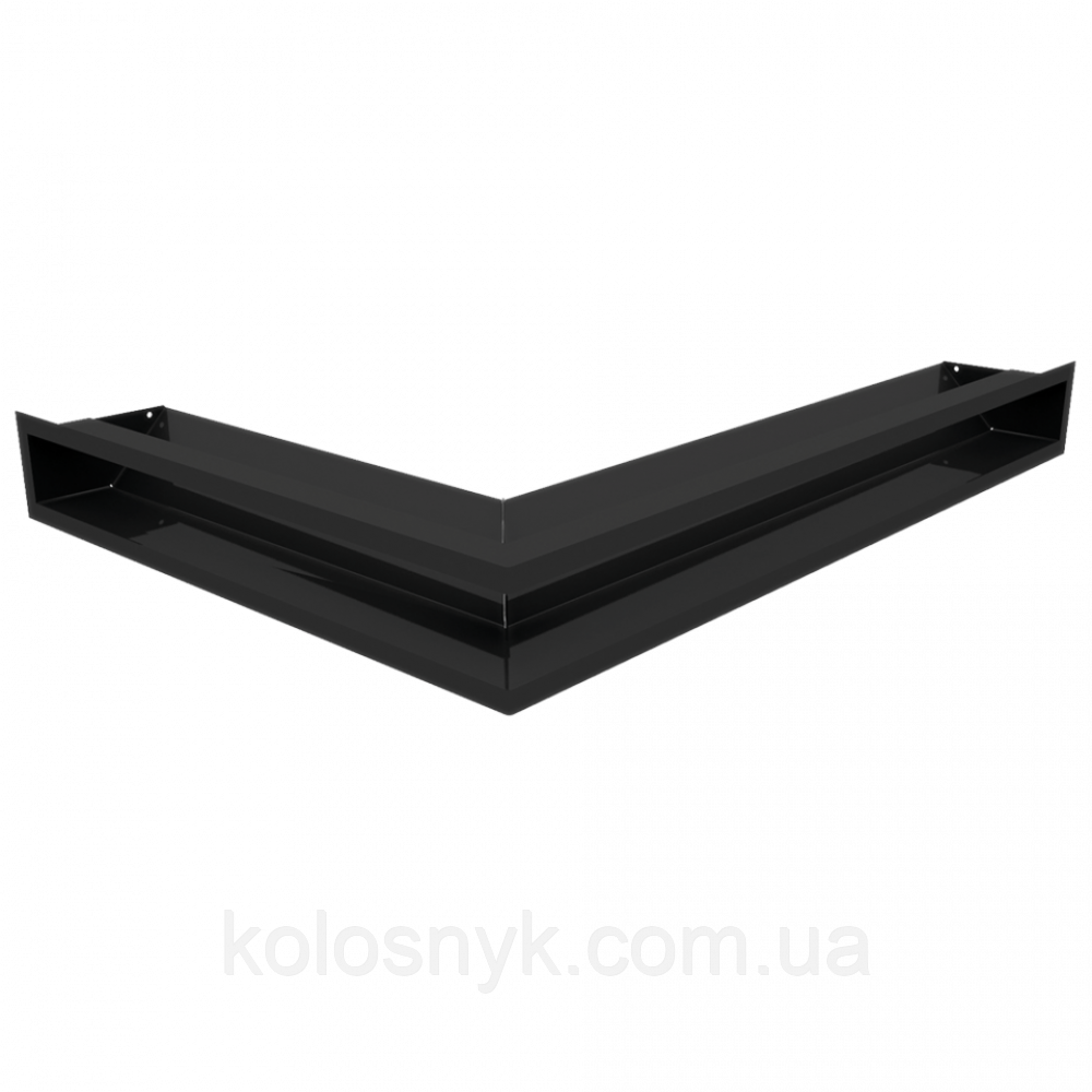 Камінна решітка Решітка LUFT SF кутова права чорна 54,7x76,6x9 Kratki