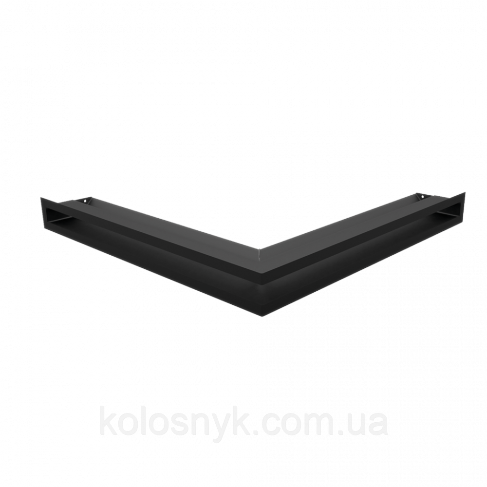 Камінна решітка Решітка LUFT SF кутова чорна 56x56x6 Kratki