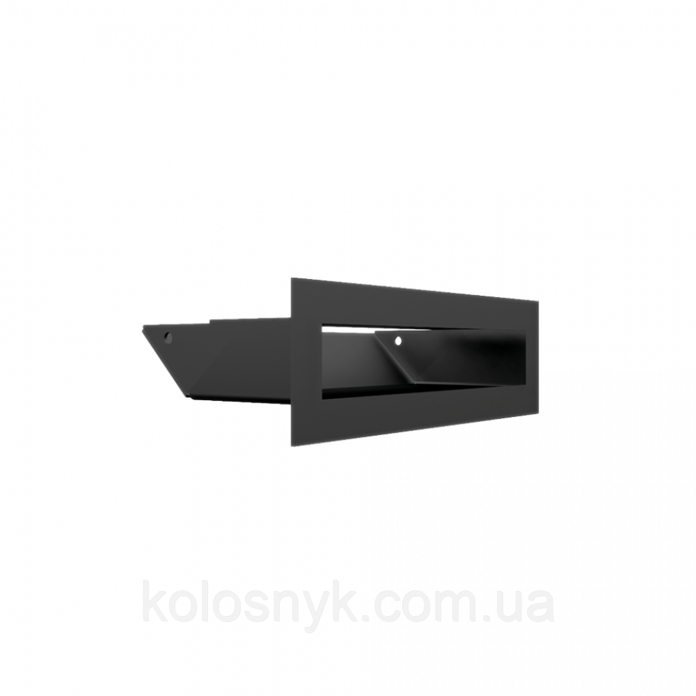 Камінна решітка Решітка LUFT SF чорна 6x20 Kratki, фото 1