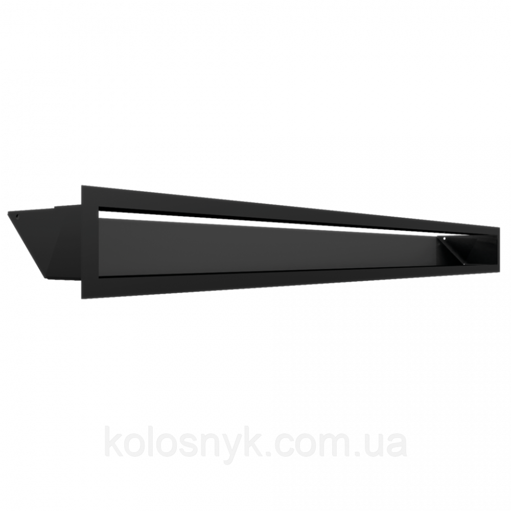 Камінна решітка Решітка LUFT чорна 9x100 Kratki
