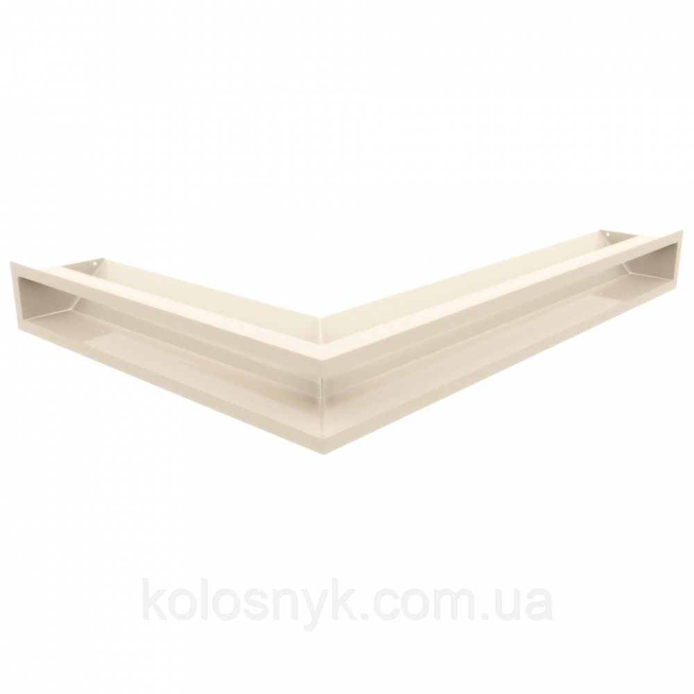 Камінна решітка Решітка LUFT SF кутова права кремова 54,7x76,6x9 Kratki