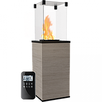 Газовий обігрівач Kratki PATIO керамограніт NATURALI OSSIDIANA VENA GRIGIA - пульт (8,2 кВт)