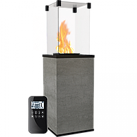 Газовий обігрівач Kratki PATIO керамограніт NATURALI PIETRA DI SAVOIA GRIGIA - пульт (8,2 кВт)