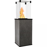 Газовий обігрівач Kratki PATIO керамограніт SETA LIQUORICE - ручне управління (8,2 кВт)