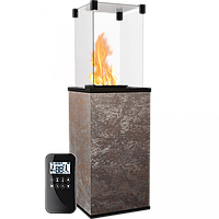 Газовий обігрівач Kratki PATIO керамограніт OXIDE NERO - пульт (8,2 кВт)