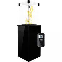 Газовий обігрівач Kratki PATIO скло/чорний - дистанційне керування (пульт) ( кВт)