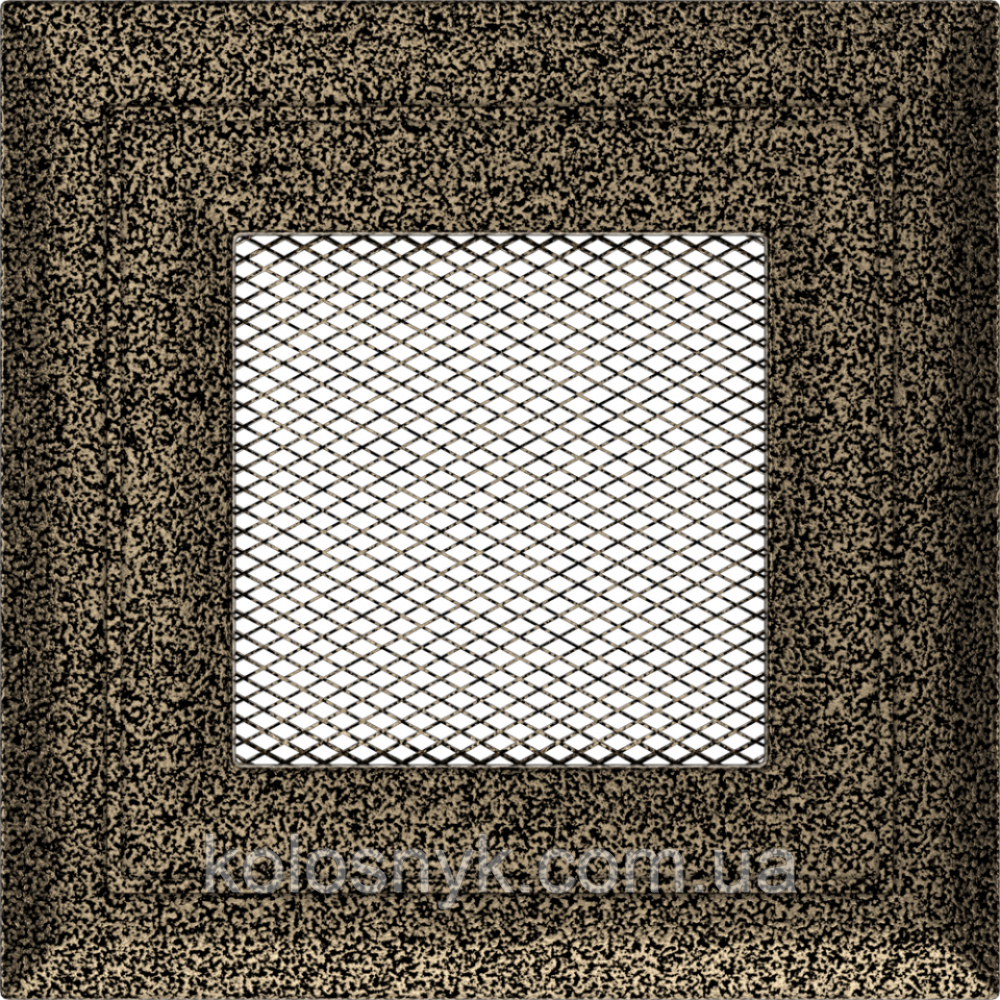 Камінна решітка Решітка Oskar чорно-золота 11x11 Kratki