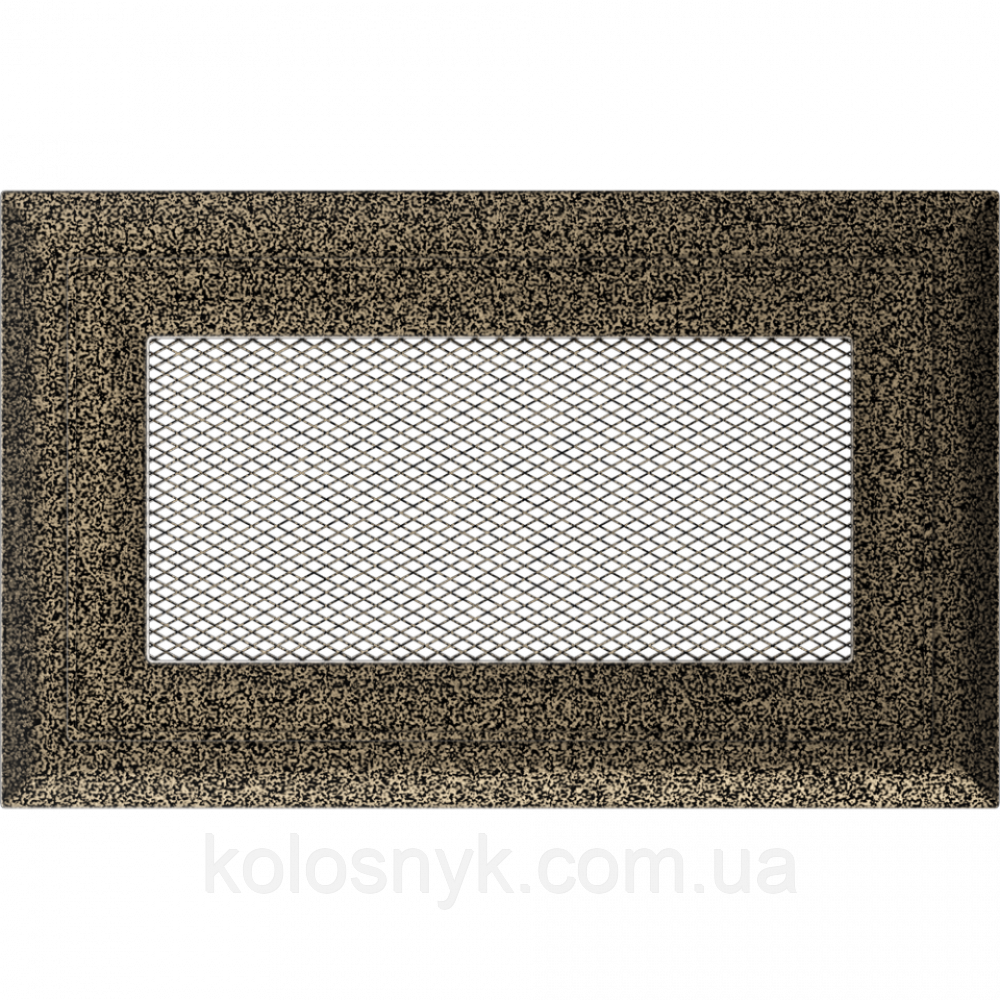 Камінна решітка Решітка Oskar чорно-золота 11x17 Kratki