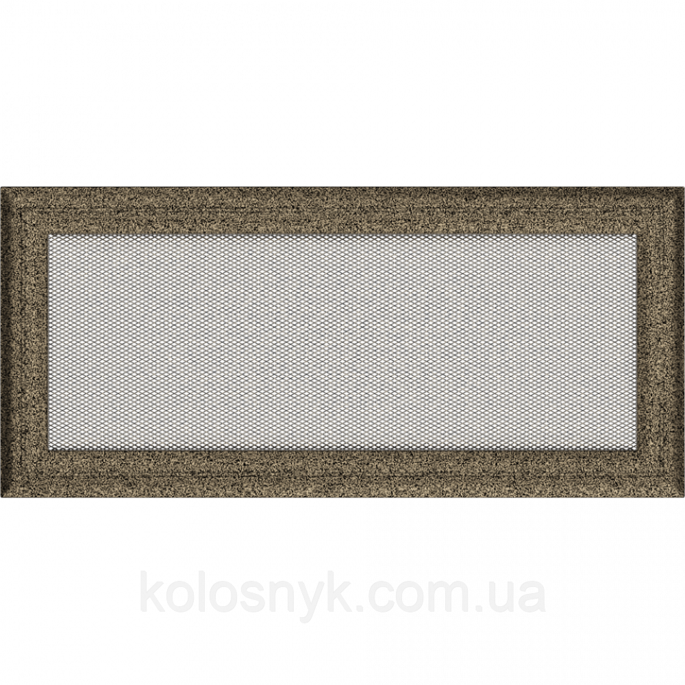 Камінна решітка Решітка Oskar чорно-золота 17x37 Kratki