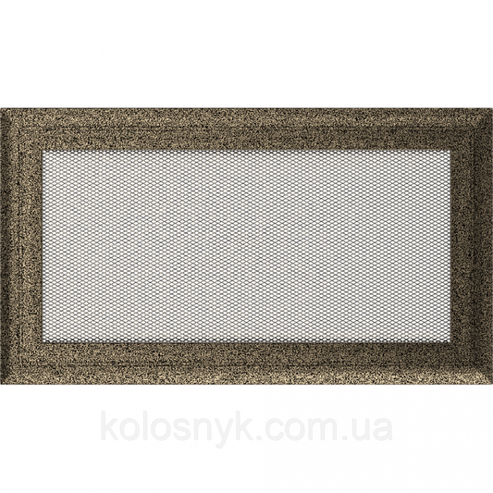 Камінна решітка Решітка Oskar чорно-золота 17x30 Kratki