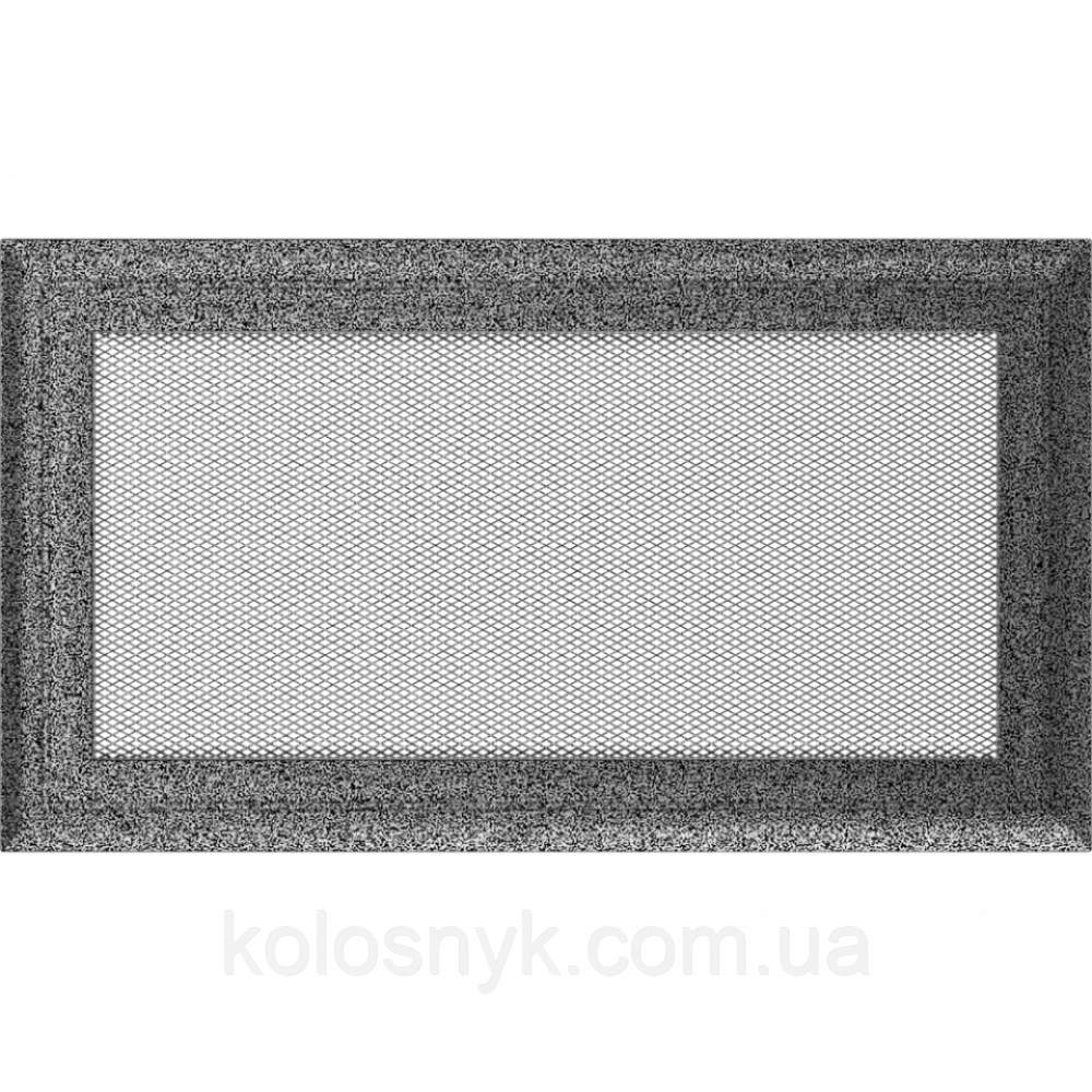 Камінна решітка Решітка Oskar чорно-срібна 17x30 Kratki