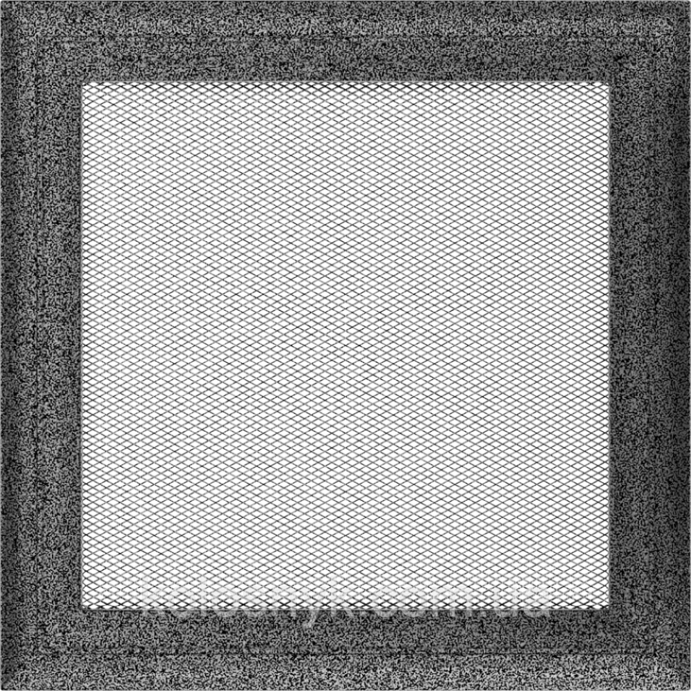 Камінна решітка Решітка Oskar чорно-срібна 22x22 Kratki