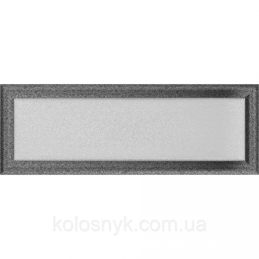 Камінна решітка Решітка Oskar чорно-срібна 17x49 Kratki