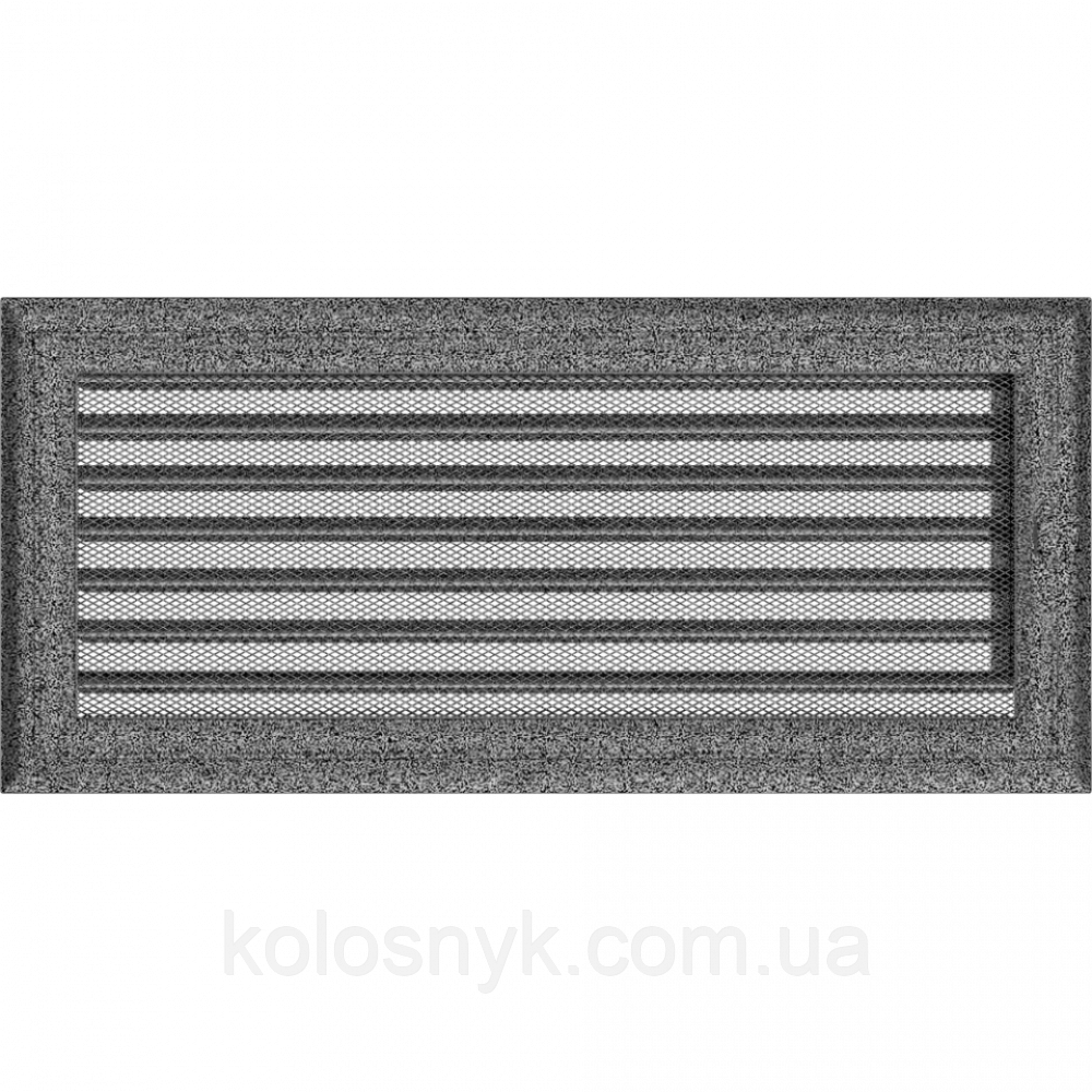 Камінна решітка Решітка Oskar чорно-срібна з жалюзями 17x37 Kratki