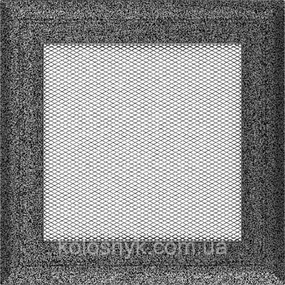 Камінна решітка Решітка Oskar чорно-срібна 17x17 Kratki