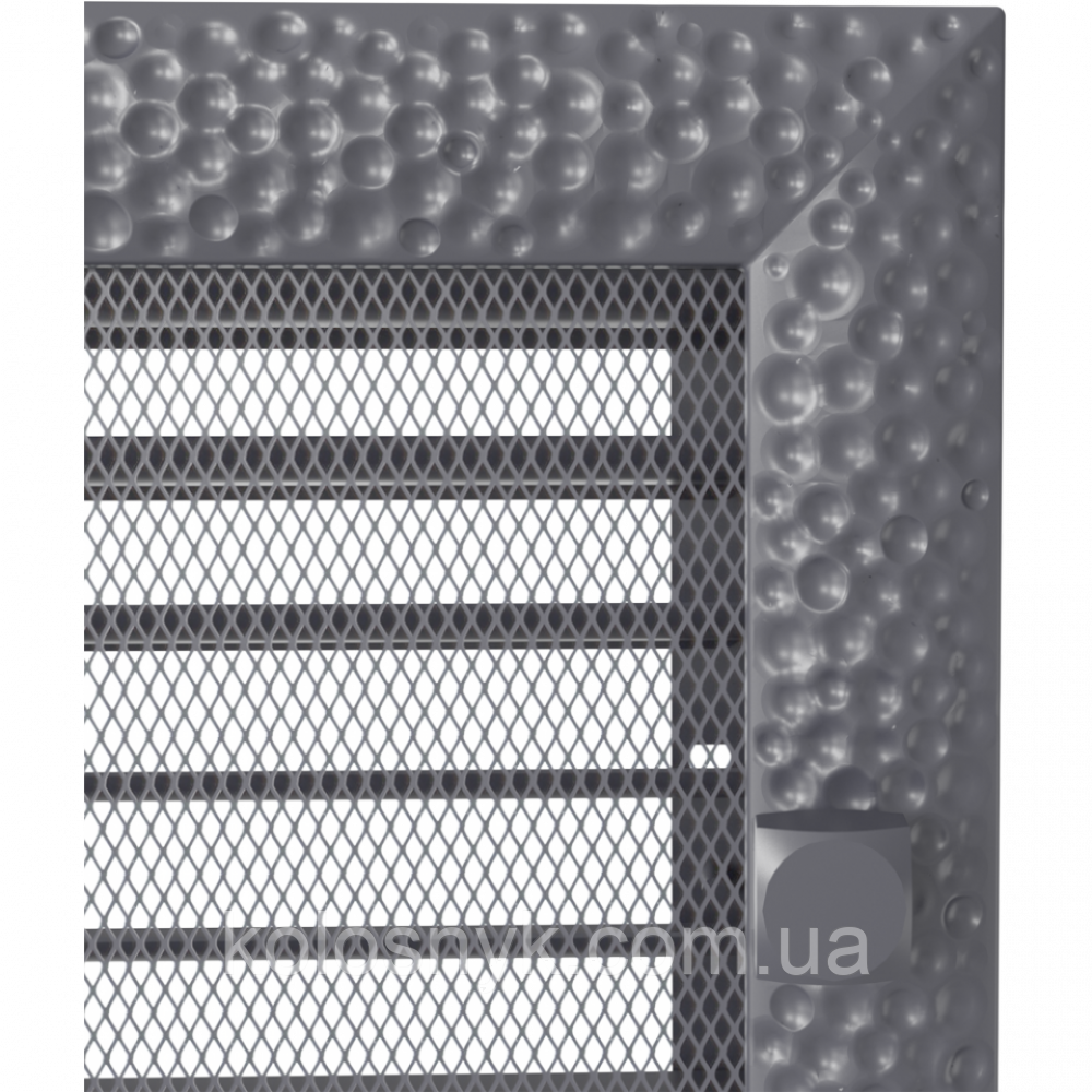 Камінна решітка Решітка Venus графітова з жалюзями 17x17 Kratki