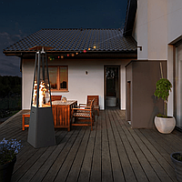 Газовий обігрівач Kratki UMBRELLA стальний чорний (12,0 кВт)