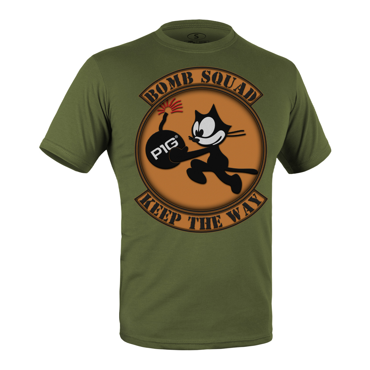 Футболка з малюнком P1G-Tac® Bomb Squad - Olive Drab