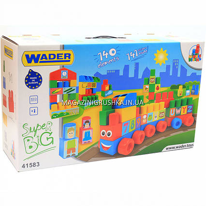 Конструктор Wader Baby Blocks Супер великий 70 елементів (41582)