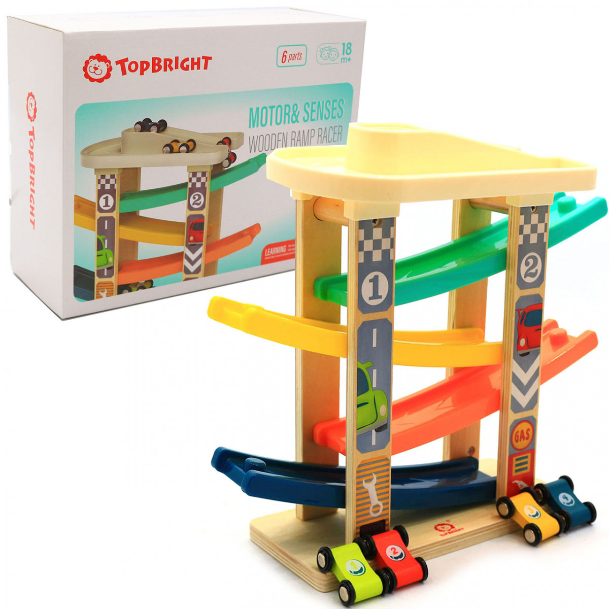 Ігровий набір TopBright паркінг швидкісний спуск, 5 рівнів, 4 машинки (120272), фото 1