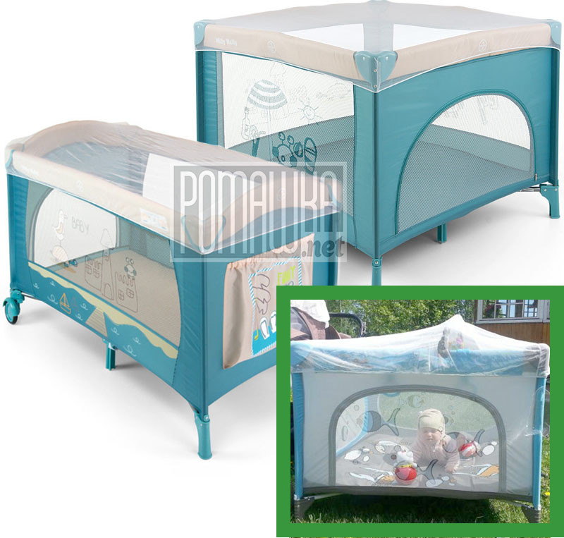 Москітна сітка на дитячий манеж для дитини універсальна протимоскітна антимоскітна сітка від комах