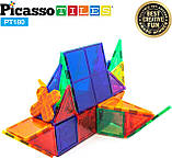 Магнітний будівельний 3D конструктор PicassoTiles 180 Piece Set 180pc Building Block Оригінал, фото 7