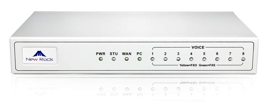 FXO + FXS шлюз New Rock MX8G-4S/4