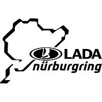 Виниловая наклейка на автомобиль - Lada Nurburgring | Лада Нюрбургринг v2