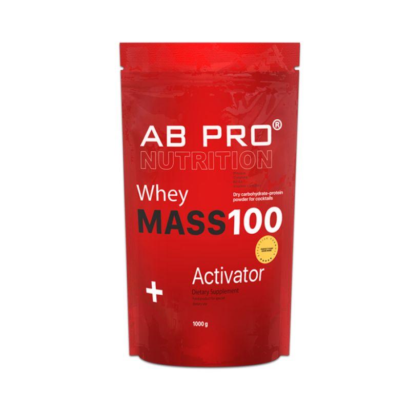 Гейнер AB Pro Mass 100 Whey Activator, 1 кг - Полуниця