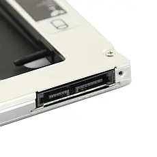 Optibay SATA 12.7 мм оптибей, адаптер Кишеня для другого жорсткого диска в ноутбук 2,5" HDD і SSD, фото 5