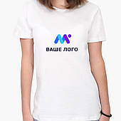 Футболка жіноча Ваше Лого (Your logo) Білий