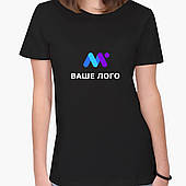 Футболка жіноча Ваше Лого (Your logo) Чорний