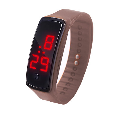 Наручний годинник-браслет Led Watch Коричневий
