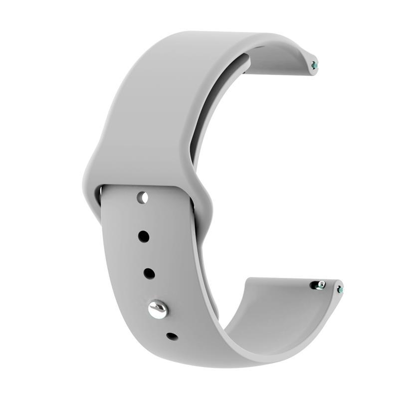Силіконовий ремінець BeCover для Xiaomi iMi KW66/Mi Watch Color/Haylou LS01/LS02 Gray (706360)