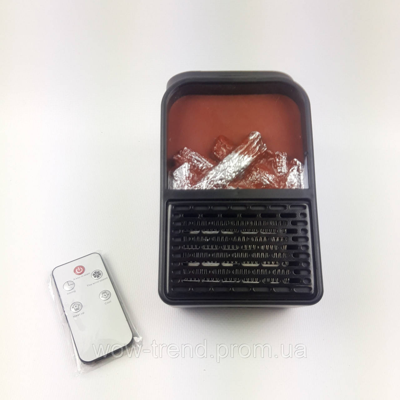 Портативный камин обогреватель с дисплеем +Пульт Flame Heater LCD - фото 2 - id-p1449523483