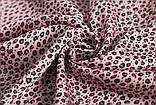Піжама жіноча шовкова леопардова. Комплект атласний з мереживом для дому, сну. Розмір XL (рожевий), фото 6