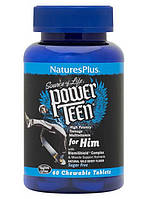 Вітаміни для підлітків Natures Plus Power Teen multivitamin for Him 60 chew tabs wild berry