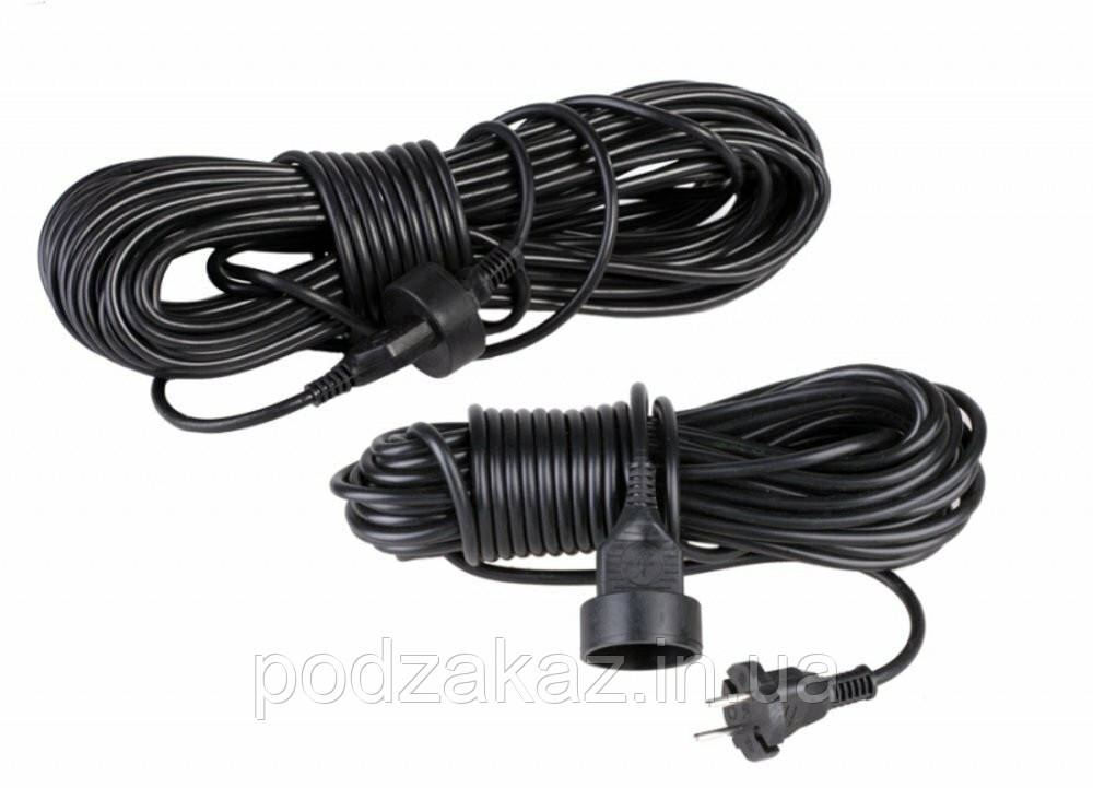 Подовжувач 15 м 2х1 мм ПВС чорний "Промінь", фото 1