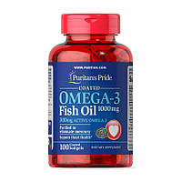 Рыбий жир Puritans Pride Omega-3 Fish Oil, 1000 mg 100 капсул