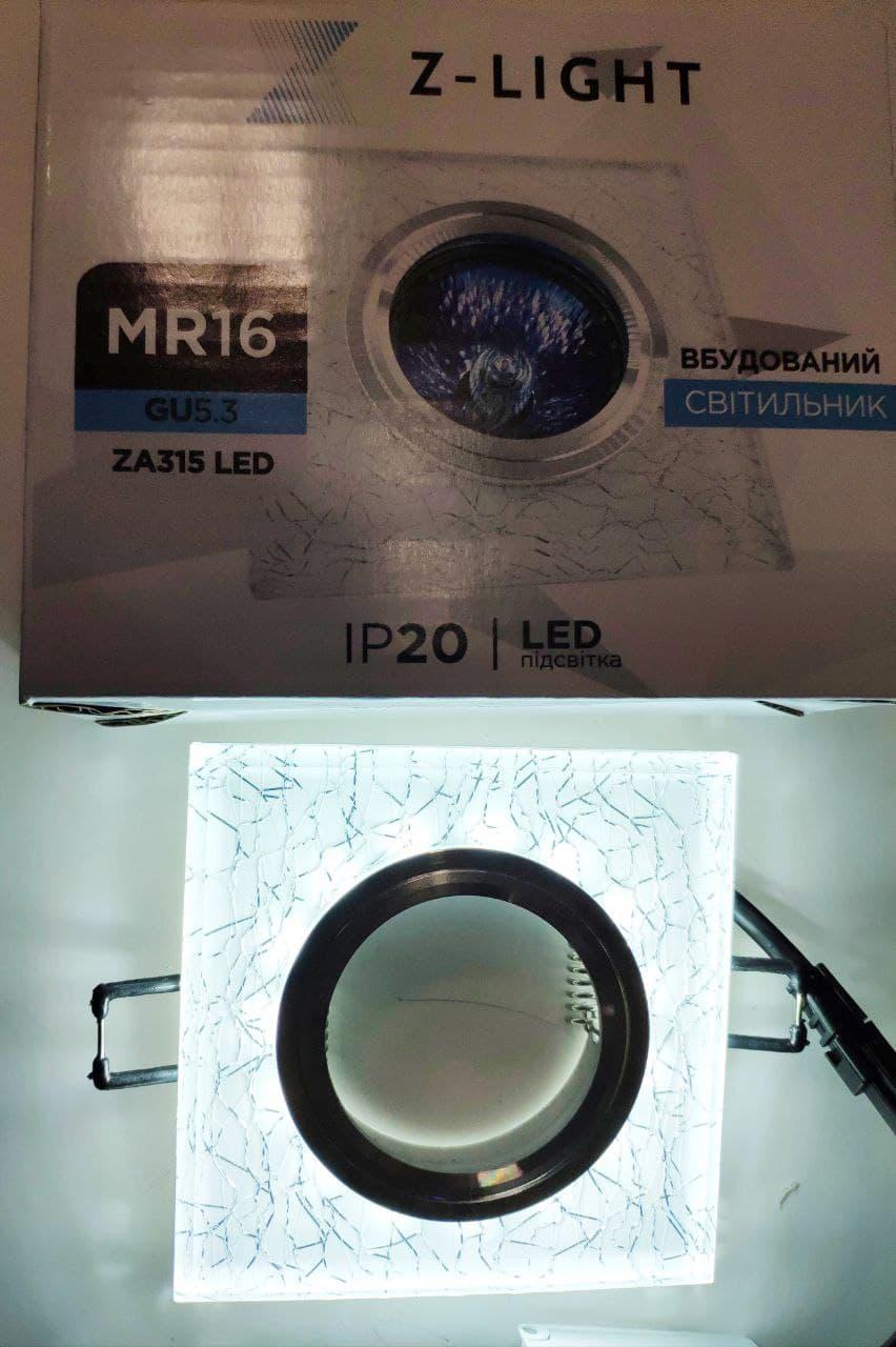 Вбудований точковий світильник Z-light ZA 315 LED з підсвіткою., фото 1