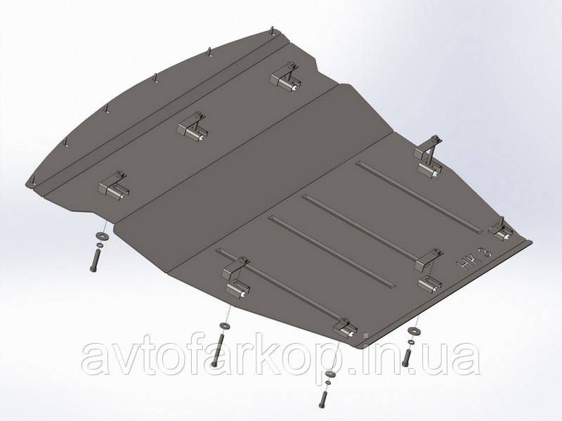 Захист двигуна Nissan Qashqai (2017-2021)(Захист двигуна Ніссан Кашкай) Автопристрій, фото 1