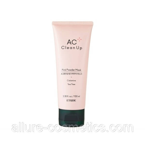 ETUDE HOUSE Маска з рожевою глиною для проблемної шкіри AC Clean Up Pink Powder Mask 100мл