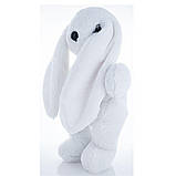 М'яка іграшка Кролик 37 см Аліна Білий, фото 3